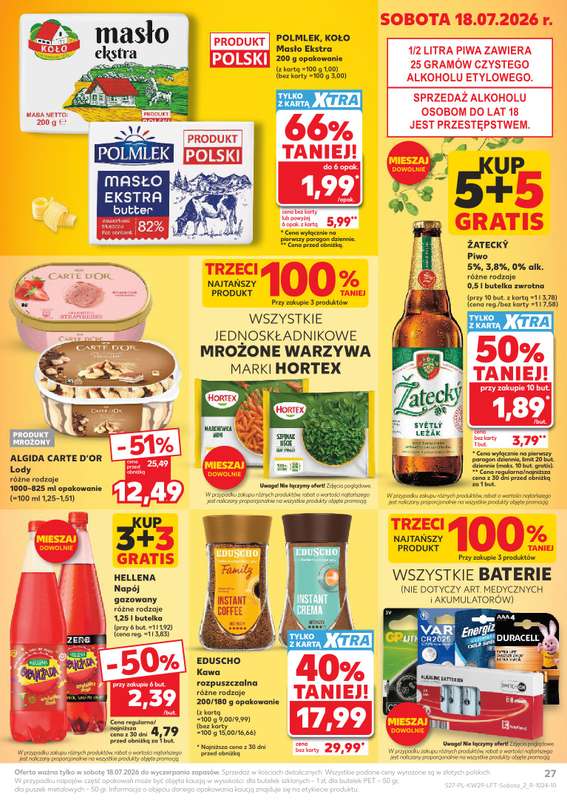 Kaufland - gazetka promocyjna Gazetka Tygodnia od czwartku 16.07 do środy 22.07 - strona 27