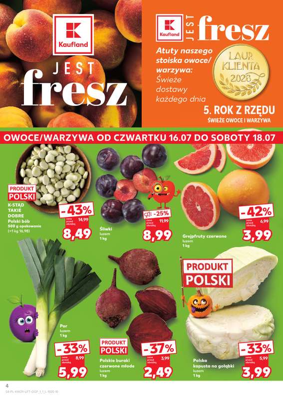 Kaufland - gazetka promocyjna Gazetka Tygodnia od czwartku 16.07 do środy 22.07 - strona 4