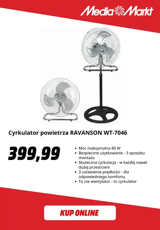 Media Markt - gazetka promocyjna Wentylatory od piątku 17.07  - strona 8