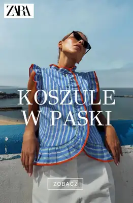 Zara - gazetka promocyjna Koszule w paski od niedzieli 19.07 