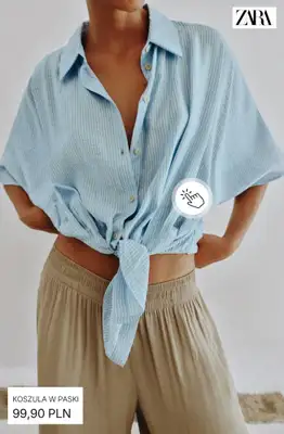 Zara - gazetka promocyjna Koszule w paski od niedzieli 19.07  - strona 2
