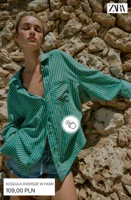 Zara - gazetka promocyjna Koszule w paski od niedzieli 19.07  - strona 9