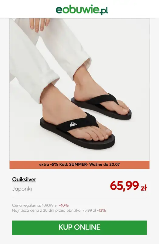 eobuwie.pl - gazetka promocyjna Do -25% przy zakupie min. 2 rzeczy od piątku 17.07 do poniedziałku 20.07 - strona 10