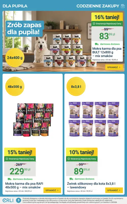 ERLI - gazetka promocyjna Uzupełnij zapasy – taniej z Erli! od poniedziałku 20.07 do niedzieli 26.07 - strona 3