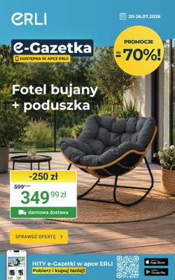 ERLI - gazetka promocyjna Okazje dla każdego – sprawdź HITy tygodnia Erli! od poniedziałku 20.07 do niedzieli 26.07