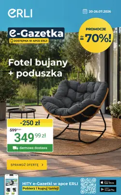 ERLI - gazetka promocyjna Okazje dla każdego – sprawdź HITy tygodnia Erli! od poniedziałku 20.07 do niedzieli 26.07