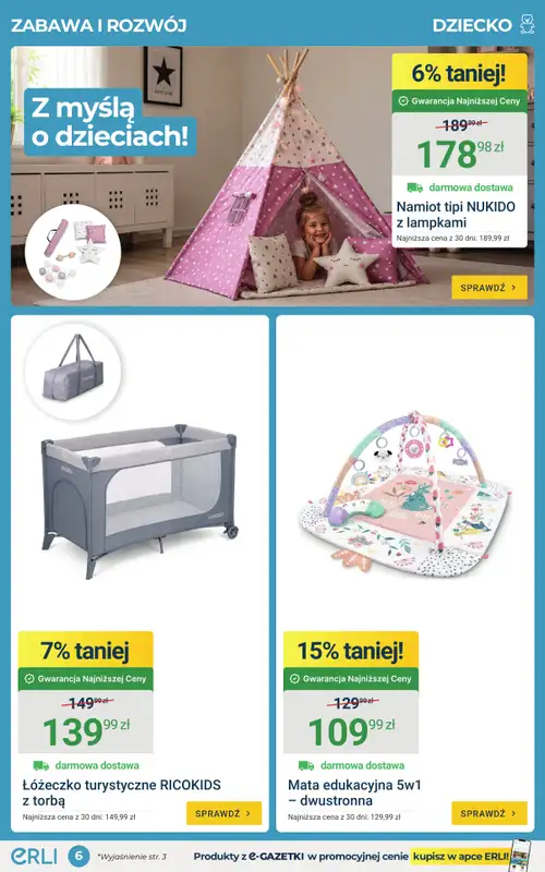 ERLI - gazetka promocyjna Okazje dla każdego – sprawdź HITy tygodnia Erli! od poniedziałku 20.07 do niedzieli 26.07 - strona 6