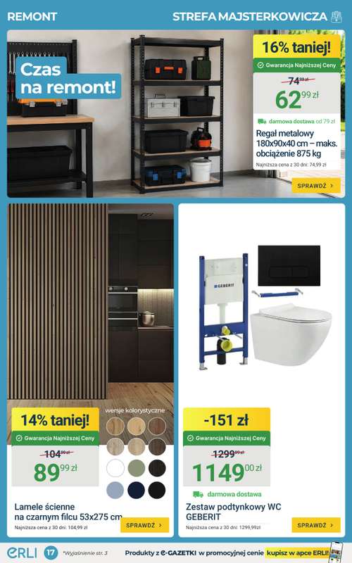 ERLI - gazetka promocyjna Okazje dla każdego – sprawdź HITy tygodnia Erli! od poniedziałku 20.07 do niedzieli 26.07 - strona 17