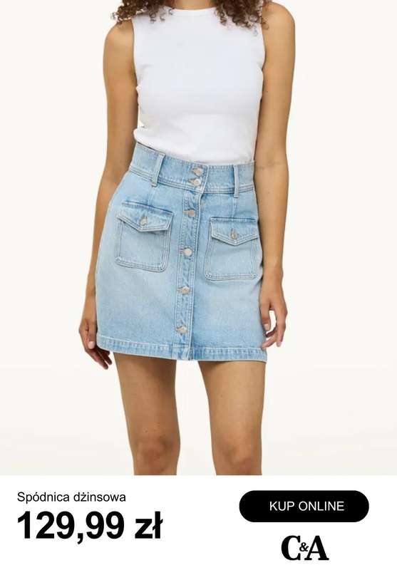 C&A - gazetka promocyjna Spódnice jeansowe od soboty 18.07  - strona 8