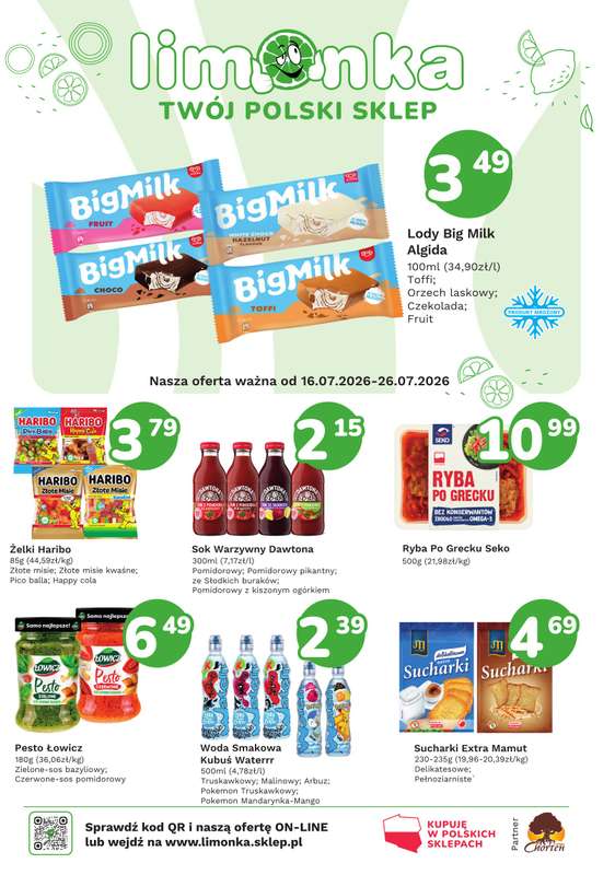 Limonka - gazetka promocyjna Gazetka od piątku 17.07 do niedzieli 26.07