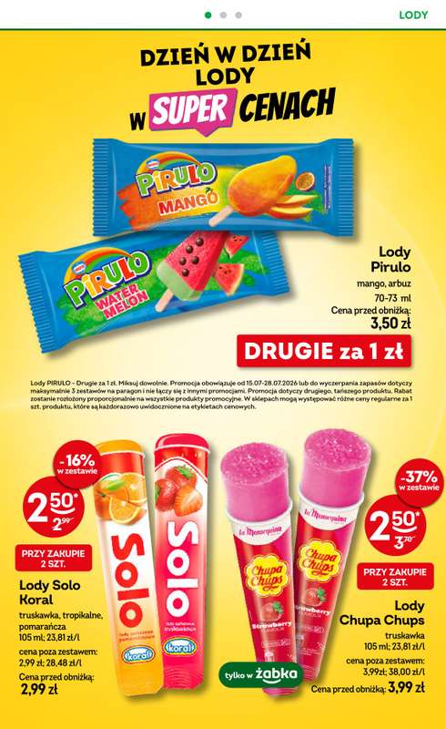 Żabka - gazetka promocyjna Gazetka od środy 15.07 do wtorku 28.07 - strona 44