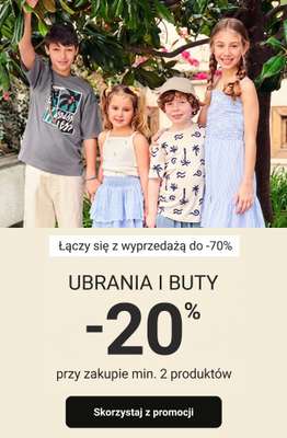 Smyk - gazetka promocyjna Ubrania i buty: -20% przy zakupie min. 2 szt. od piątku 17.07 do poniedziałku 20.07