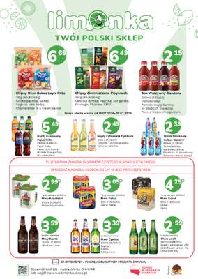 Limonka - gazetka promocyjna Plakaty promocyjne od piątku 17.07 do niedzieli 26.07