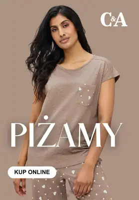 C&A - gazetka promocyjna Piżamy damskie od niedzieli 19.07 