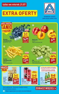 Aldi - gazetka promocyjna Extra oferty tylko we wtorek w Aldi! od wtorku 21.07 do wtorku 21.07