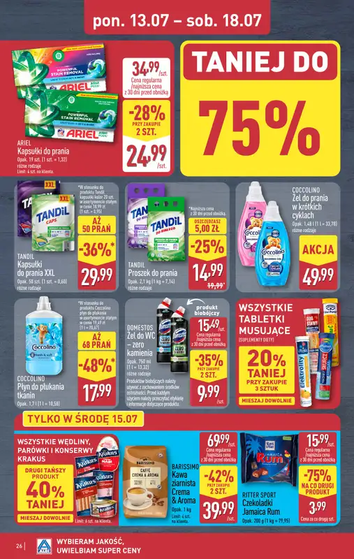 Aldi - gazetka promocyjna Pełny katalog! od poniedziałku 13.07 do soboty 18.07 - strona 26