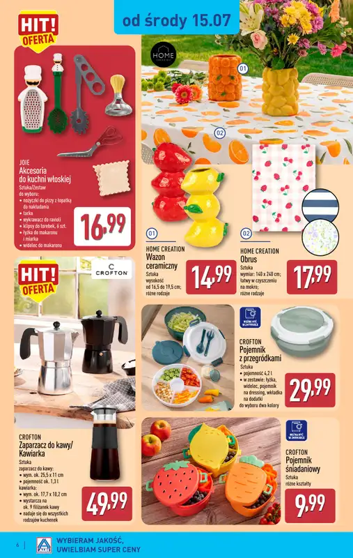 Aldi - gazetka promocyjna Aldi ma to coś! od środy 15.07 do soboty 18.07 - strona 6