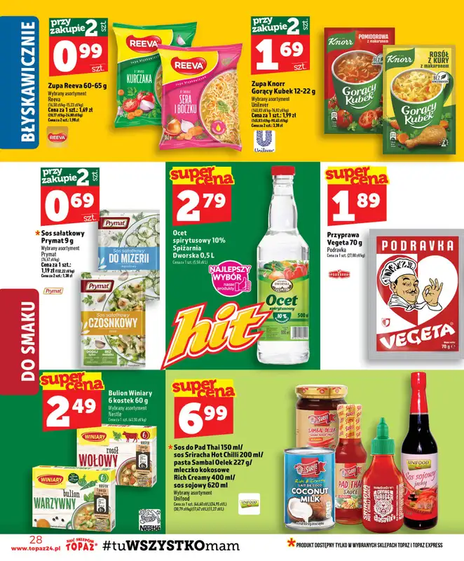 TOPAZ - gazetka promocyjna Gazetka od czwartku 23.07 do środy 29.07 - strona 28