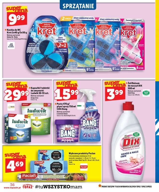 TOPAZ - gazetka promocyjna Gazetka od czwartku 23.07 do środy 29.07 - strona 36
