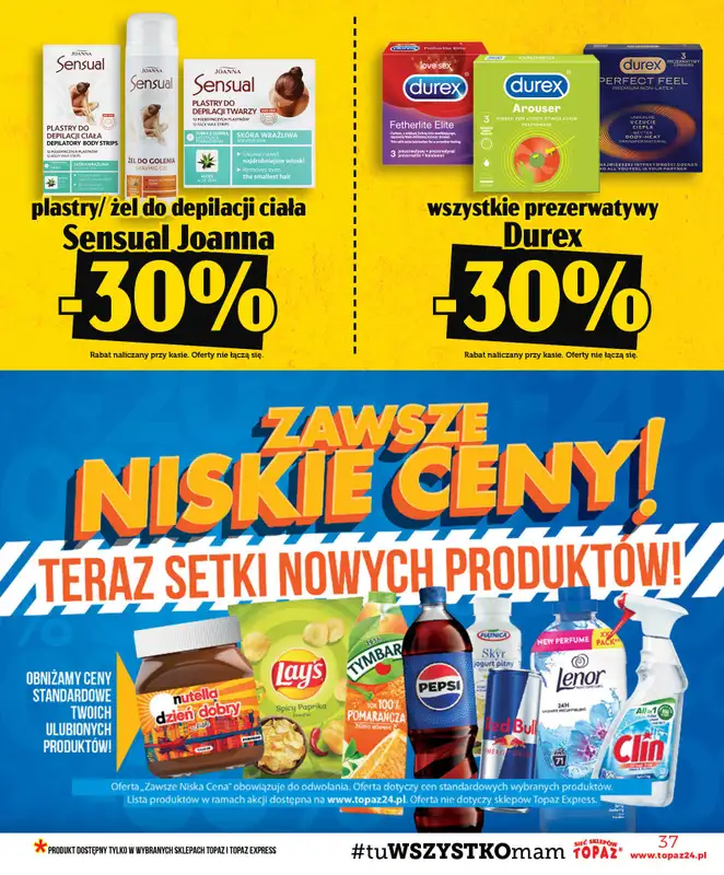 TOPAZ - gazetka promocyjna Gazetka od czwartku 23.07 do środy 29.07 - strona 37