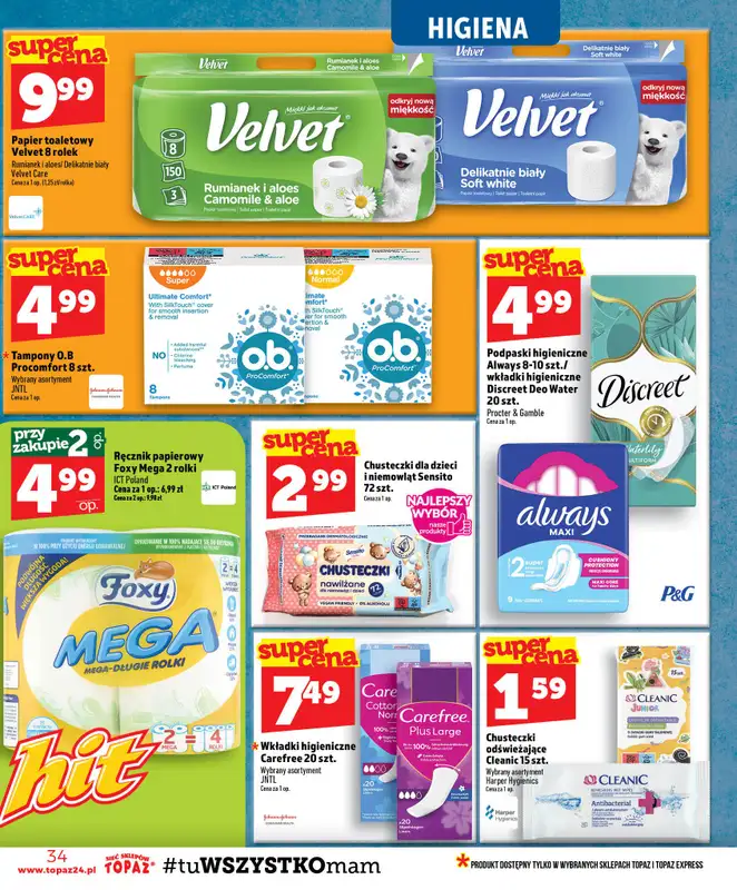 TOPAZ - gazetka promocyjna Gazetka od czwartku 23.07 do środy 29.07 - strona 34