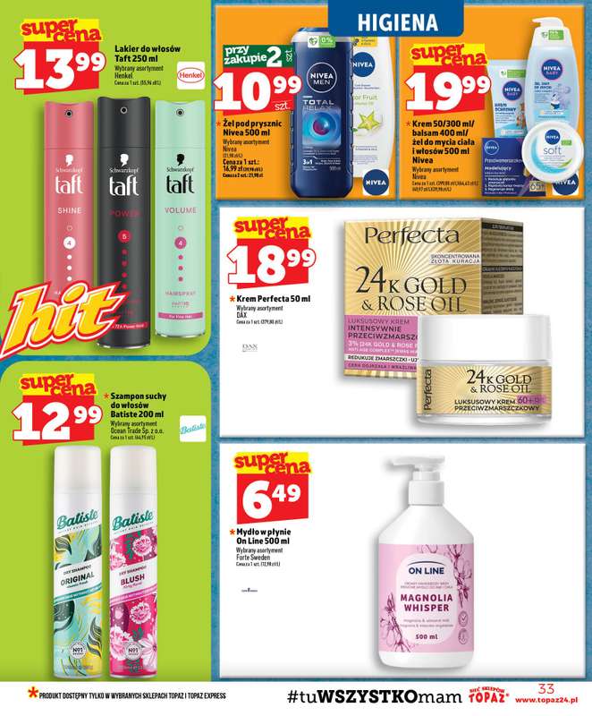 TOPAZ - gazetka promocyjna Gazetka od czwartku 23.07 do środy 29.07 - strona 33
