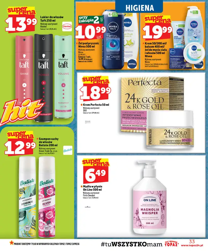 TOPAZ - gazetka promocyjna Gazetka od czwartku 23.07 do środy 29.07 - strona 33