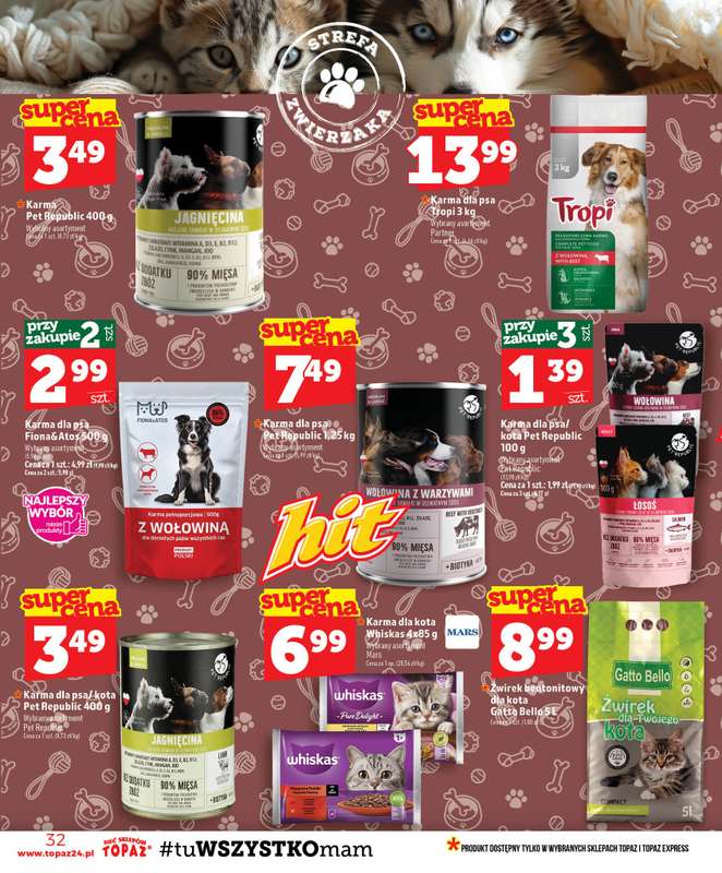TOPAZ - gazetka promocyjna Gazetka od czwartku 23.07 do środy 29.07 - strona 32