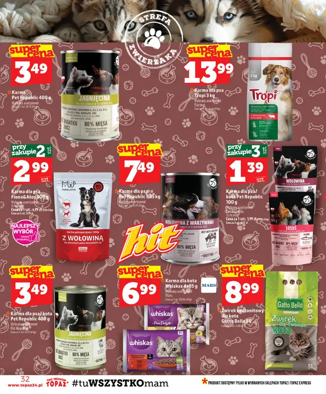 TOPAZ - gazetka promocyjna Gazetka od czwartku 23.07 do środy 29.07 - strona 32