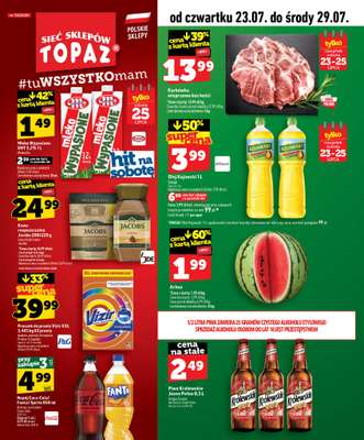 TOPAZ - gazetka promocyjna Gazetka od czwartku 23.07 do środy 29.07