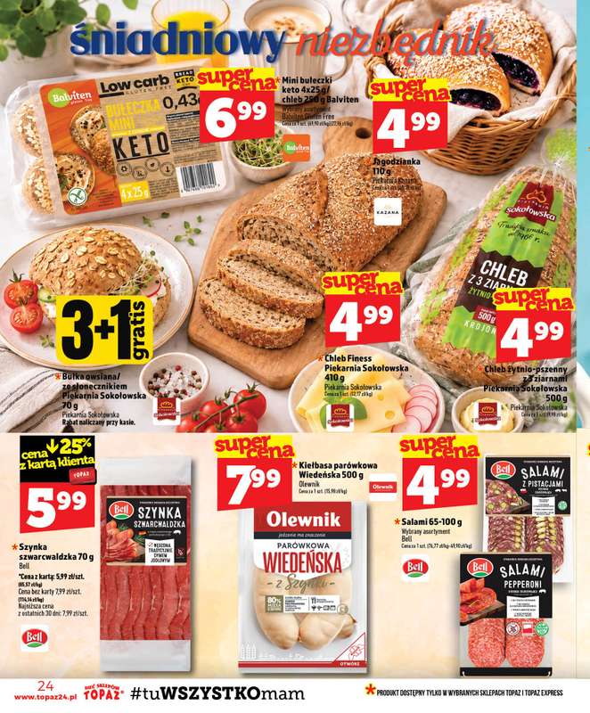 TOPAZ - gazetka promocyjna Gazetka od czwartku 23.07 do środy 29.07 - strona 24