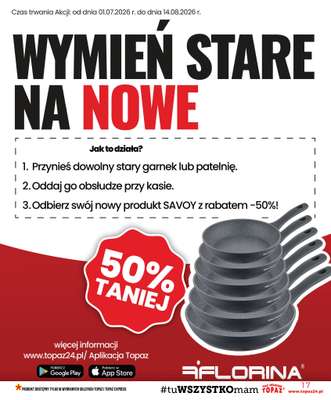 TOPAZ - gazetka promocyjna Gazetka od czwartku 23.07 do środy 29.07 - strona 17