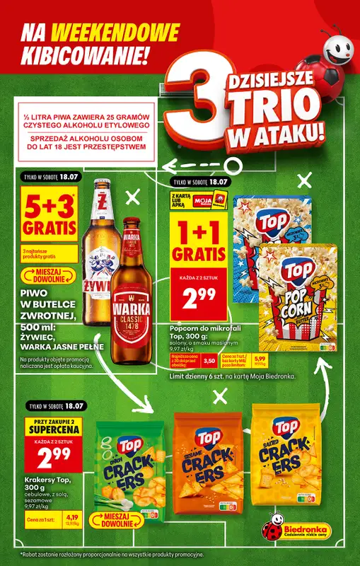 Biedronka - gazetka promocyjna Weekendowe kibicowanie   - strona 3