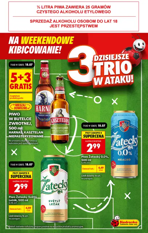 Biedronka - gazetka promocyjna Weekendowe kibicowanie   - strona 2