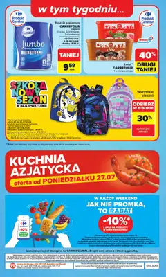 Carrefour - gazetka promocyjna Gazetka Carrefour od poniedziałku od poniedziałku 20.07 do soboty 25.07 - strona 30