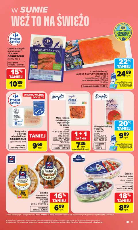 Carrefour - gazetka promocyjna Gazetka Carrefour od poniedziałku od poniedziałku 20.07 do soboty 25.07 - strona 13