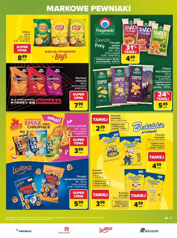 Carrefour - gazetka promocyjna Gazetka Markowe pewniaki od poniedziałku 20.07 do soboty 01.08 - strona 29