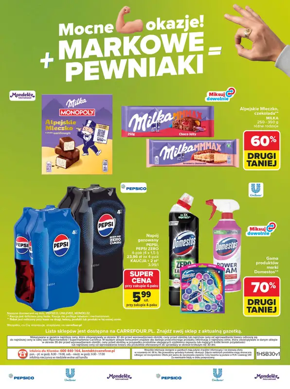 Carrefour - gazetka promocyjna Gazetka Markowe pewniaki od poniedziałku 20.07 do soboty 01.08 - strona 56