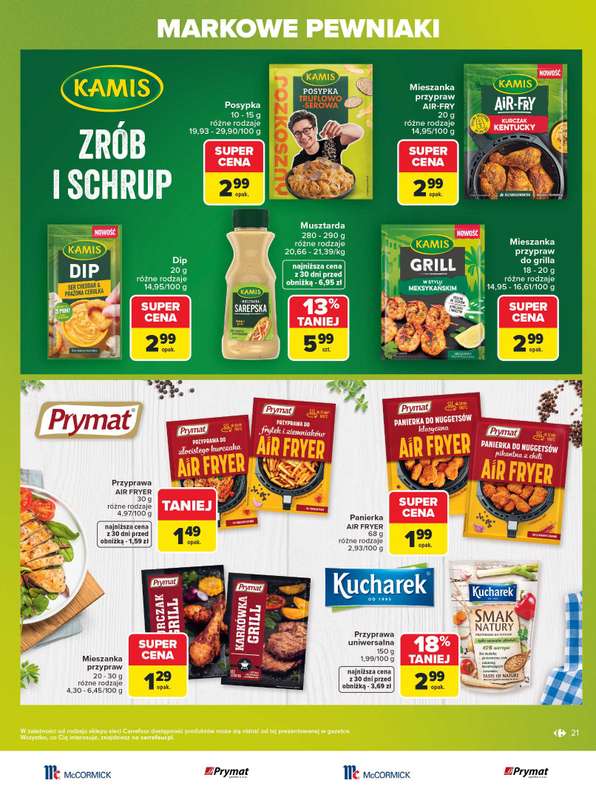 Carrefour - gazetka promocyjna Gazetka Markowe pewniaki od poniedziałku 20.07 do soboty 01.08 - strona 21