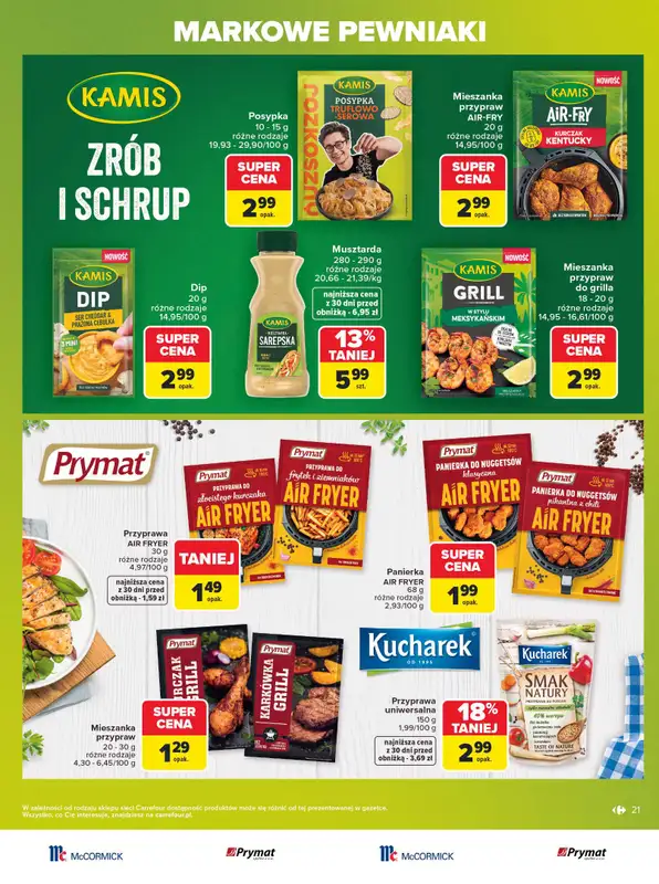Carrefour - gazetka promocyjna Gazetka Markowe pewniaki od poniedziałku 20.07 do soboty 01.08 - strona 21