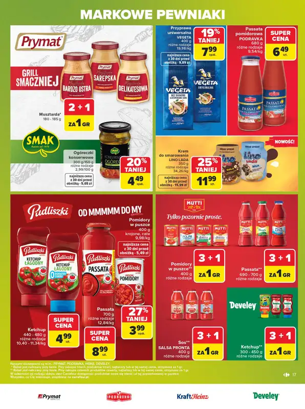Carrefour - gazetka promocyjna Gazetka Markowe pewniaki od poniedziałku 20.07 do soboty 01.08 - strona 17