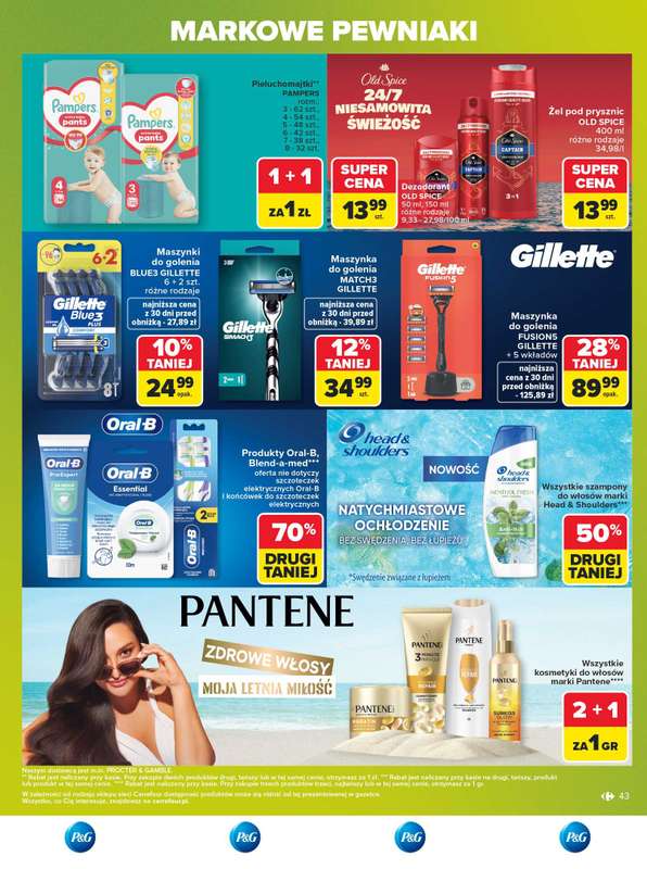 Carrefour - gazetka promocyjna Gazetka Markowe pewniaki od poniedziałku 20.07 do soboty 01.08 - strona 43