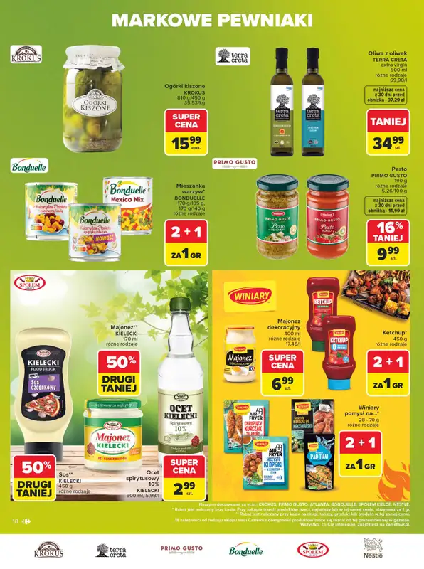 Carrefour - gazetka promocyjna Gazetka Markowe pewniaki od poniedziałku 20.07 do soboty 01.08 - strona 18