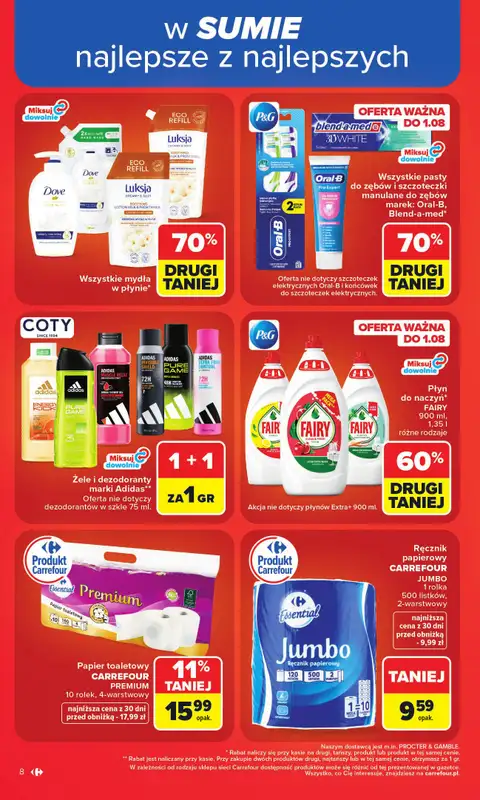 Carrefour Market - gazetka promocyjna Gazetka Carrefour Market od poniedziałku od poniedziałku 20.07 do soboty 25.07 - strona 10