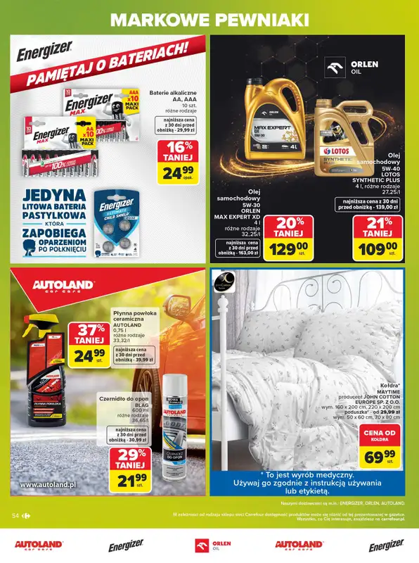 Carrefour Market - gazetka promocyjna Gazetka Markowe pewniaki od poniedziałku 20.07 do soboty 01.08 - strona 54