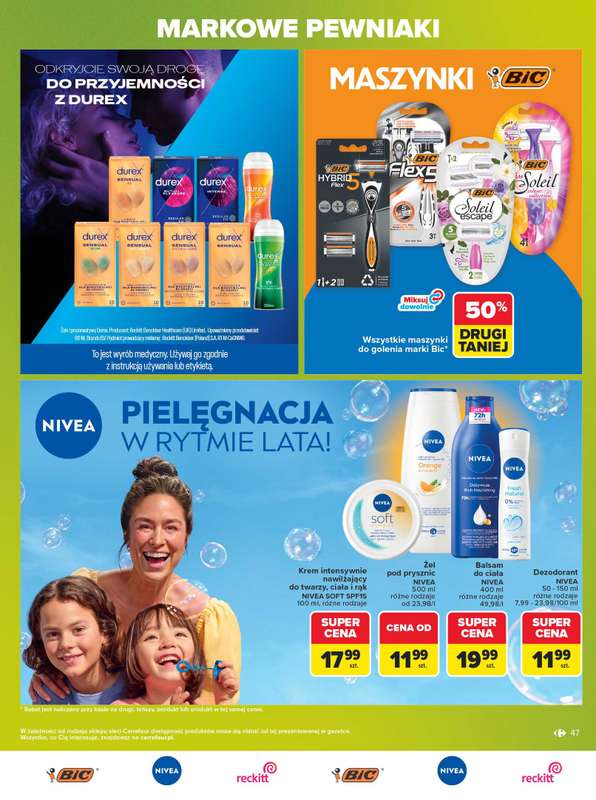 Carrefour Market - gazetka promocyjna Gazetka Markowe pewniaki od poniedziałku 20.07 do soboty 01.08 - strona 47