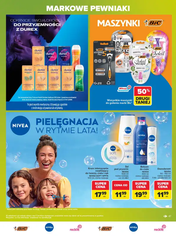 Carrefour Market - gazetka promocyjna Gazetka Markowe pewniaki od poniedziałku 20.07 do soboty 01.08 - strona 47