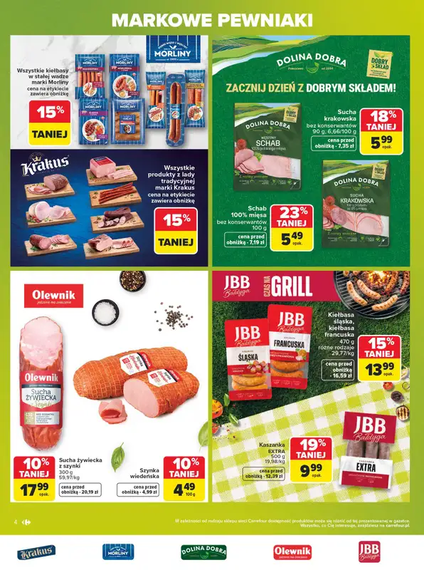 Carrefour Market - gazetka promocyjna Gazetka Markowe pewniaki od poniedziałku 20.07 do soboty 01.08 - strona 4