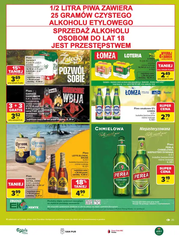 Carrefour Market - gazetka promocyjna Gazetka Markowe pewniaki od poniedziałku 20.07 do soboty 01.08 - strona 35