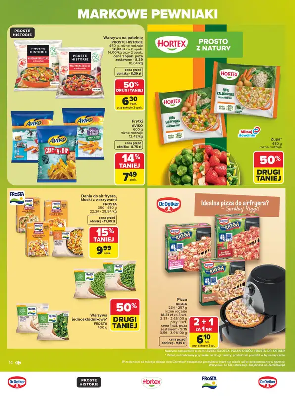 Carrefour Market - gazetka promocyjna Gazetka Markowe pewniaki od poniedziałku 20.07 do soboty 01.08 - strona 14